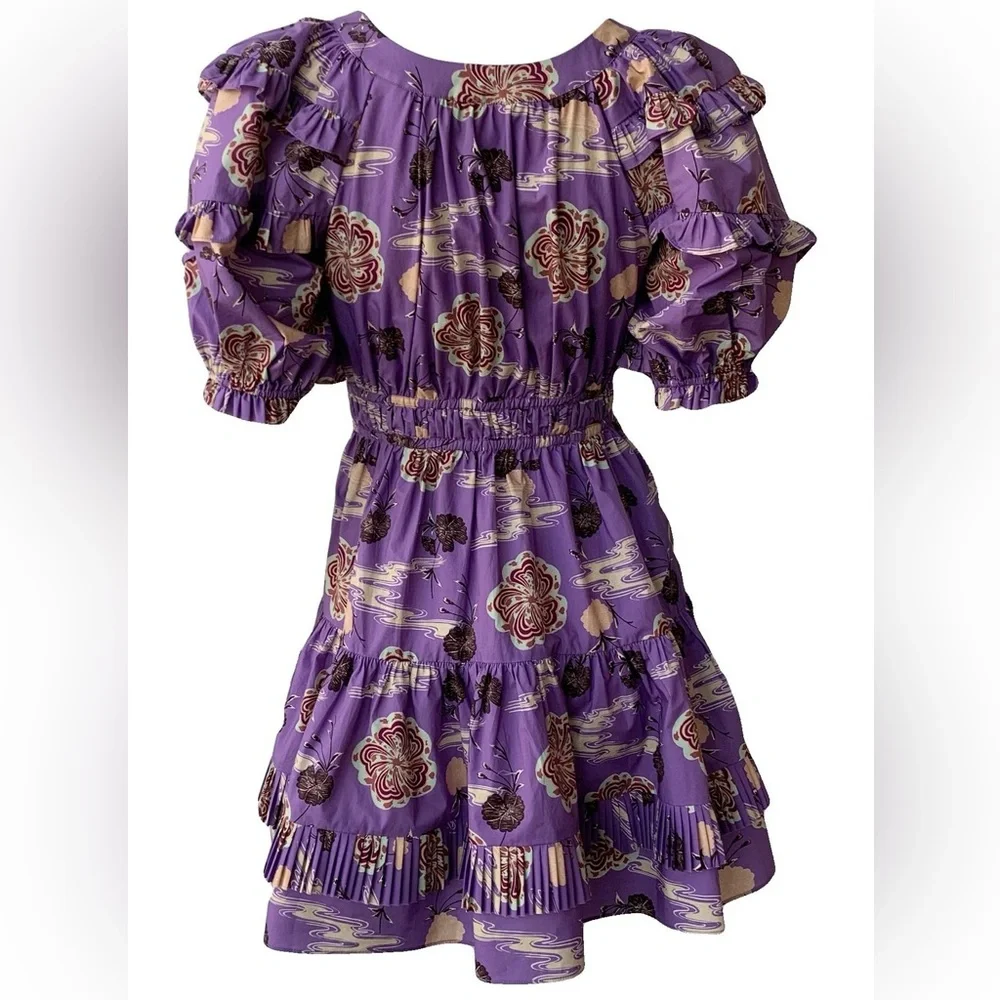 ULLA JOHNSON Naomi Dress in Zinnia - Picture 6 of 6